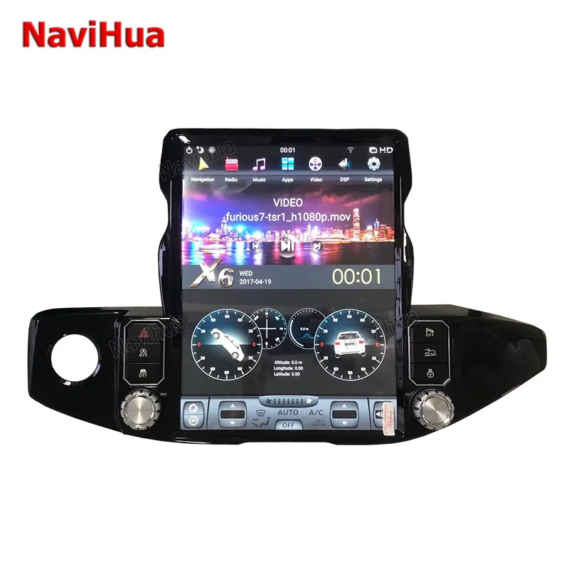 Navihua Vertical Screen Android Car Radio DVD Player Stereo Video Audio GPS Navigation System for Jeep Wrangler with Carplay