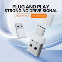 Adaptateur USB Type-C 2-en-1 6.0, clé sans fil pour PC portable Windows 7/8.1/10/11, Plug and Play