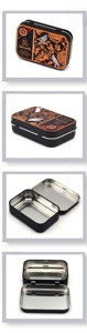 Boîte <span class=keywords><strong>en</strong></span> métal personnalisée imprimée pour bonbons énergétiques, boîte à menthe à couvercle rabattable, boîte <span class=keywords><strong>en</strong></span> métal à charnière de qualité alimentaire pour confiseries et sucreries - Product Image 2