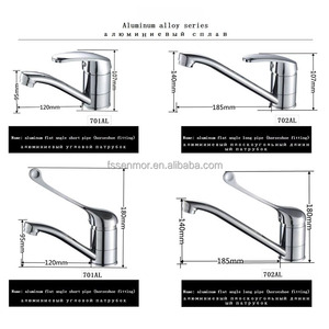 Robinet mélangeur classique en aluminium à poignée unique, à haut débit, pour eau chaude et froide, pour cuisine, salle de bain et douche - Product Image 5