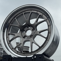 عجلات PWC LM-R مكونة من قطعتين مصنوعة من الألومنيوم 6061-T6 مقاس 5x114.3 للسباقات، مقاس 18-22 بوصة لسيارات تسلا موديل 3/Y/X/S