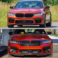 Pengiriman Cepat Stok AS Bumper Depan Model M5 Dengan Grille untuk BMW Seri 5 G30 LCI 2021-2023 Body Kit PP Dropshipping