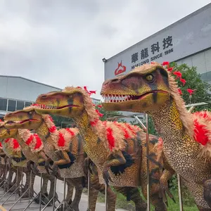 Costume da dinosauro meccanico a piedi realistico personalizzato