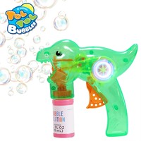 Pistolet à bulles manuel en forme d'animal, édition été, avec fonction lumineuse, personnalisable, jouet d'extérieur pour enfants, idéal pour les activités de fête