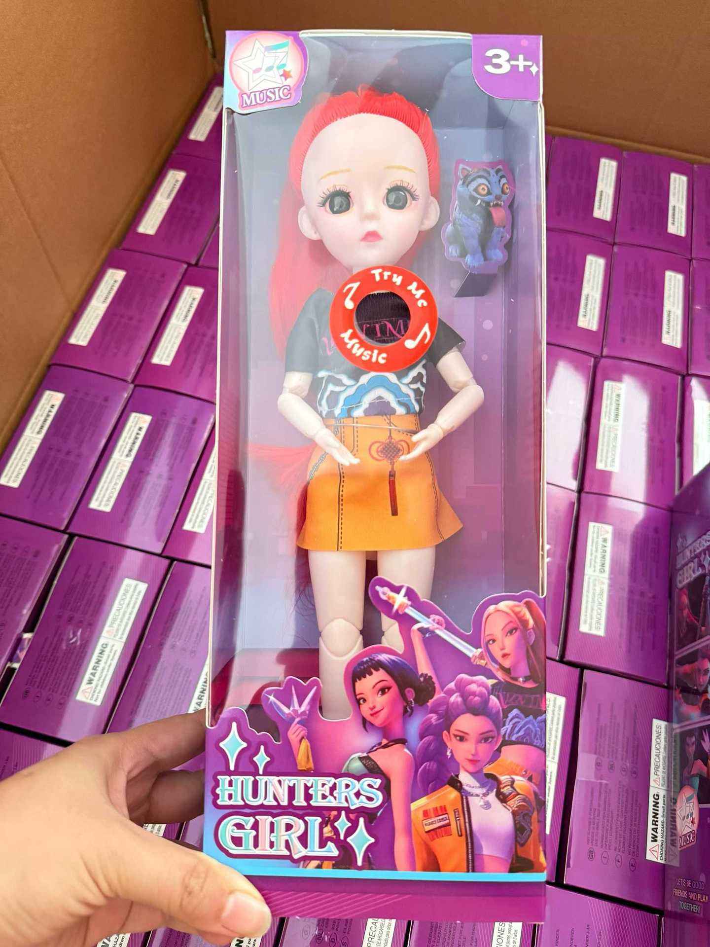 1Version musicale de la boîte à fenêtre Mira aux cheveux roux-207g