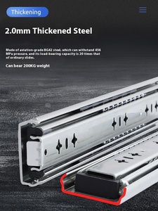 Inch bóng mang Ngăn kéo trượt đường sắt 16kg tải đánh giá correderas Para cajones - Product Image 3