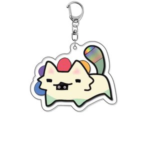 Custom Cartoon Acrylic UV Printing Fashionable <b>Anime</b> Pattern Backpack Schoolbag Accessories Key Chain - Product Image 4