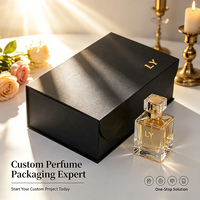 Flacon de parfum en verre recyclable avec boîte, design logo, emballage de parfum premium vide