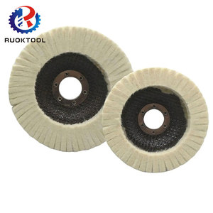 Disques à lamelles en feutre de laine de 115 mm et 125 mm, disques à lamelles de polissage en feutre de laine pour le ponçage des surfaces en bois - Product Image 1