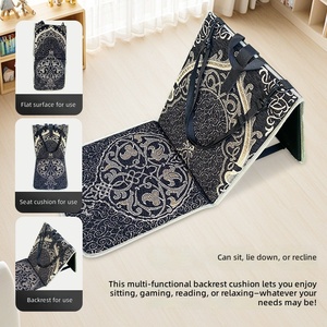 Padded Ethnic Prayer <strong>Rug</strong> with Foldable Back Support Comfortable Janamaz Backpack Mat for Long-time Sitting Ergonomic Muslim <strong>Rug</strong> - Product Image 5
