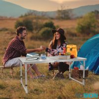 Les tables pliables pratiques pour barbecue de voyage avec une poignée légère et confortable le rendent plus pratique et plus sûr à transporter