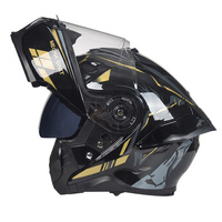Casque de moto modulable certifié DOT avec Bluetooth, visière double, doublure en coton, pack cadeau, vente en gros, usine de casques de motocross