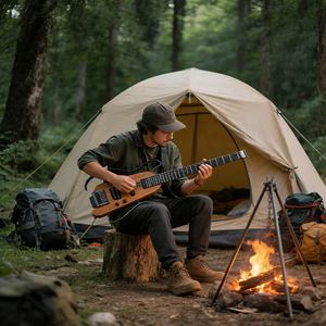 <span class=keywords><strong>Guitarra</strong></span> <span class=keywords><strong>DELUXE</strong></span> Portátil de Alta Calidad para Amantes de la Música, Hombres y Mujeres, para Viajes, Práctica en Casa y Tocar - Product Image 2