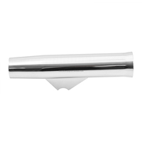 Nouveau design petit dauphin aluminium évasé à souder en vinyle blanc Insert porte-canne à pêche L10 "pouces matériel marin