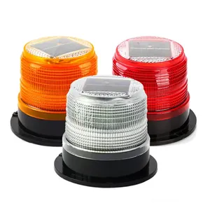 Lampe d'avertissement de trafic solaire étanche clignotant stroboscopique lampe d'avertissement de trafic