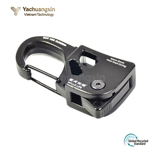 Aluminum Portable Outdoor Camping Carabiner Tent <b>Rope</b> Tensioner Automatic Locking Buckle Self-Locking 6mm <b>Thickness</b> 1PC All - Product Image 6