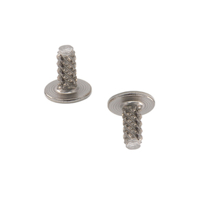 En stock : 3 rivets moletés en fer zingué <span class=keywords><strong>de</strong></span> 7 mm - Fixations texturées en acier galvanisé pour chaussures et articles en cuir - Product Image 1