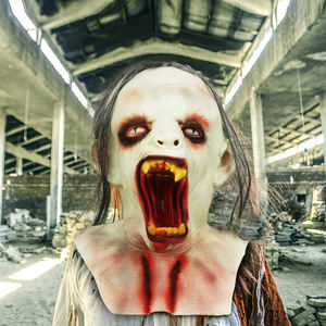 الواقع زي حزب الكبار ، قناع الرعب غيبوبة قناع الرجل العجوز ، قناع الرعب كرنفال تأثيري قناع التنكر بالجملة - Product Image 3