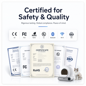65L Automatic <b>Cat</b> Litter <b>Box</b> Smart App Control Self Cleaning Litter <b>Box</b> Fully Enclosed Pet Toilet <b>Cat</b> Litter <b>Box</b> - Product Image 3