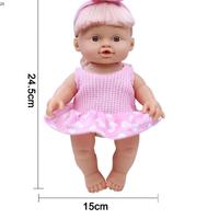 Sécurité en plastique mignon biberon pipi enfants rose poussette jouet bébé qui parle poupées avec poussette et bouteille
