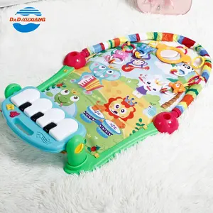 Musical Pedaal Keyboard Piano Speelkleed Baby Activiteit Gym Met Rammelaar Speelgoed