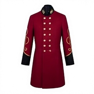 Manteau long croisé de style vintage pour homme, idéal pour les cérémonies en extérieur et les spectacles - Product Image 1
