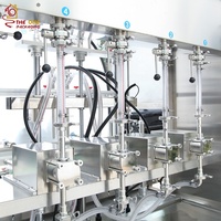 Machine de remplissage automatique de liquides et de crèmes THE ONE PACKAGING à 4 têtes avec pompe à engrenages servo quantitative