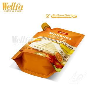 Sachet Doypack personnalisé haute barrière 200g 350g 375g pour sauces liquides (<span class=keywords><strong>tomate</strong></span>, chili, barbecue, sauce froide, mayonnaise <span class=keywords><strong>russe</strong></span>) avec bec verseur - Product Image 5