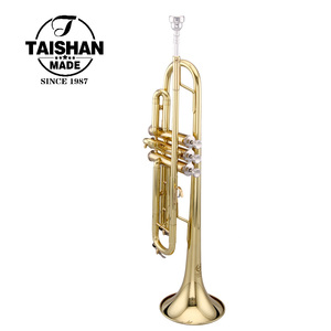 <span class=keywords><strong>Trompette</strong></span> en laiton TAISHAN TSTR-801 en gros, de qualité supérieure, adaptée aux débutants, surface laquée or, tonalité BB, <span class=keywords><strong>prix</strong></span> avantageux - Product Image 2