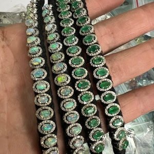 إكسسوارات نحاسية جديدة وعصرية للبنات، سوار بوهيمي ملون مرصع بالزركون والكريستال والألماس، مجوهرات شهيرة مصنوعة يدوياً، مناسب للعطلات والمناسبات غير الرسمية - Product Image 5