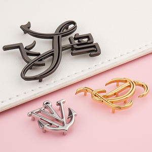 Logotipo de placa de letras de <span class=keywords><strong>metal</strong></span> de alta calidad para bolsos, bolsos, monederos, mochila - Product Image 6