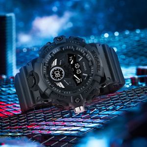Reloj Analógico de Doble Hora SMAEL 8085, Moderno y Personalizado, Relojes Deportivos Digitales para Hombre - Product Image 6