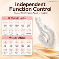 Nouveau Vibrateur Point G Simulé Droitier 2026 Chauffant 10 Fréquences 100% Étanche Rechargeable USB Jouet Sexuel Flexible pour les Mains