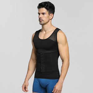 <span class=keywords><strong>Camisas</strong></span> <span class=keywords><strong>de</strong></span> faja <span class=keywords><strong>de</strong></span> cintura sexy para hombre, nuevo Chaleco Ajustado ajustable con control <span class=keywords><strong>de</strong></span> barriga, moldeadores <span class=keywords><strong>de</strong></span> abdomen adelgazantes transpirables - Product Image 5