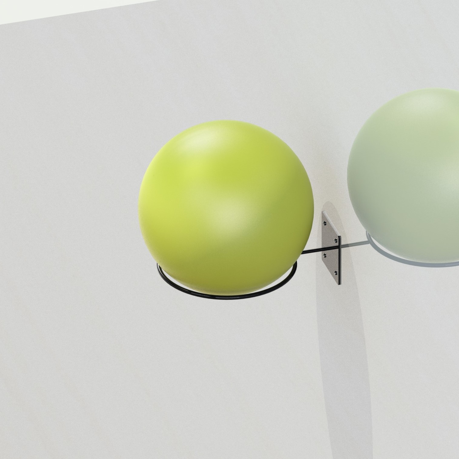 Metal Wall-Mounted Sports Ball Holder Display Rack