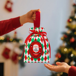Bolsa de Regalo Navideña <span class=keywords><strong>Lisi</strong></span> de Terciopelo, Bolsa para Manzanas con Cordón, Diseño de Embalaje para Dulces, Rectangular de 12*20cm, Yiwu Zhejiang SD5464566 - Product Image 3