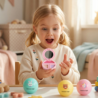 Maßgefertigtes Spielzeug-Mädchen-Schminkset in Kapsel-Ei-Form, Kinder-Kosmetikset mit Lidschatten und Lipgloss, OEM-Lieferung, Umweltfreundliches Plastik, EN71-zertifiziert
