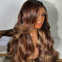Perruques Lace Front Body Wave Blondes Mèches Blondes Cheveux Humains pour Femmes Noires – Fournisseur Populaire # Perruque frontale en dentelle suisse HD colorée 4/27