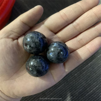 Vente en gros de sphères de cristal d'obsidienne noire naturelle de 30 mm pour cadeau