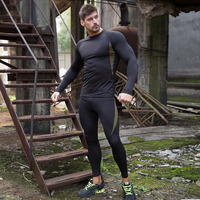 Ensemble de sous-vêtements thermiques réversibles respirants et à séchage rapide pour le sport de plein air, la course à pied, le cyclisme, le ski, pour hommes, printemps