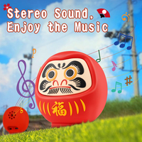 Promoción Escritorio de regalo Altavoz inalámbrico Dharma japonés Sonido HD Mini altavoz inalámbrico portátil