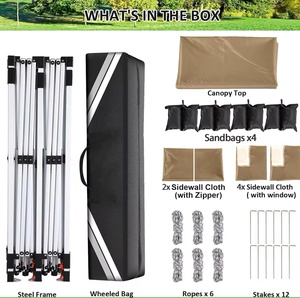 Individuelles <span class=keywords><strong>Pop</strong></span>-<span class=keywords><strong>Up</strong></span>-Vordachzelt einfaches kommerzielles Vordach wasserdicht mit tragbarem Sack Partyzelte für Parties mit 4 Sandsäcken - Product Image 5