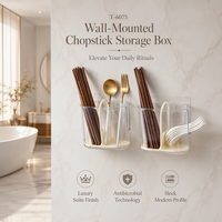 Support mural portable en plastique pour baguettes, avec drainage, pour cuisine et maison