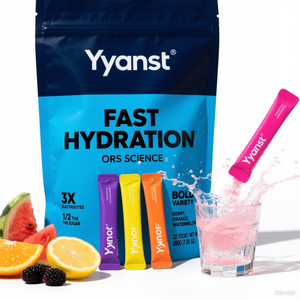 OEM/ODM Mélange pour boisson électrolytique à saveur de pastèque naturelle sans sucre Sachets de poudre d'hydratation végétalienne pour adultes femmes enceintes en toute sécurité - Product Image 2