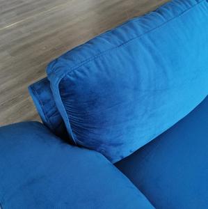 Sofá Seccional de Terciopelo Azul Marino <span class=keywords><strong>en</strong></span> Forma de <span class=keywords><strong>L</strong></span> de 3 Plazas para Sala de Estar, Venta al por Mayor de Fábrica IDAO - Product Image 3