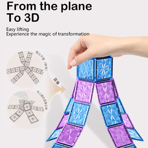 Bloques y Piezas Magnéticas de Construcción de Plástico para Niños de <span class=keywords><strong>3</strong></span>+ Años, Juego de Construcción para el Desarrollo de la Inteligencia - Product Image 4