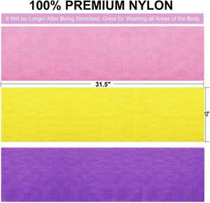 ฟองน้ำอาบน้ำแบบตาข่ายยาวลายโลโก้แอฟริกัน สำหรับขัดผิว ขัดหลัง ช่วยให้ผิวเรียบเนียน - Product Image 4