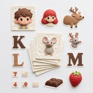 3D Gel <b>Letters</b> and 4D Relief Sculpture Digits Blank Number Plate - Product Image 6