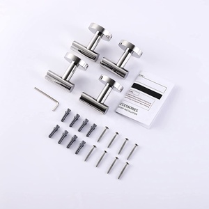 Set di 4 pezzi di alta qualità <span class=keywords><strong>ganci</strong></span> da parete decorativi resistenti gancio per asciugamano da bagno antiruggine gancio per cappello in acciaio inossidabile - Product Image 4