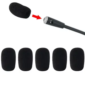 High Quality Microphone Microphone Headphone Grill Windshield Sponge Foam Mini Black Headphone Microphone Cover New